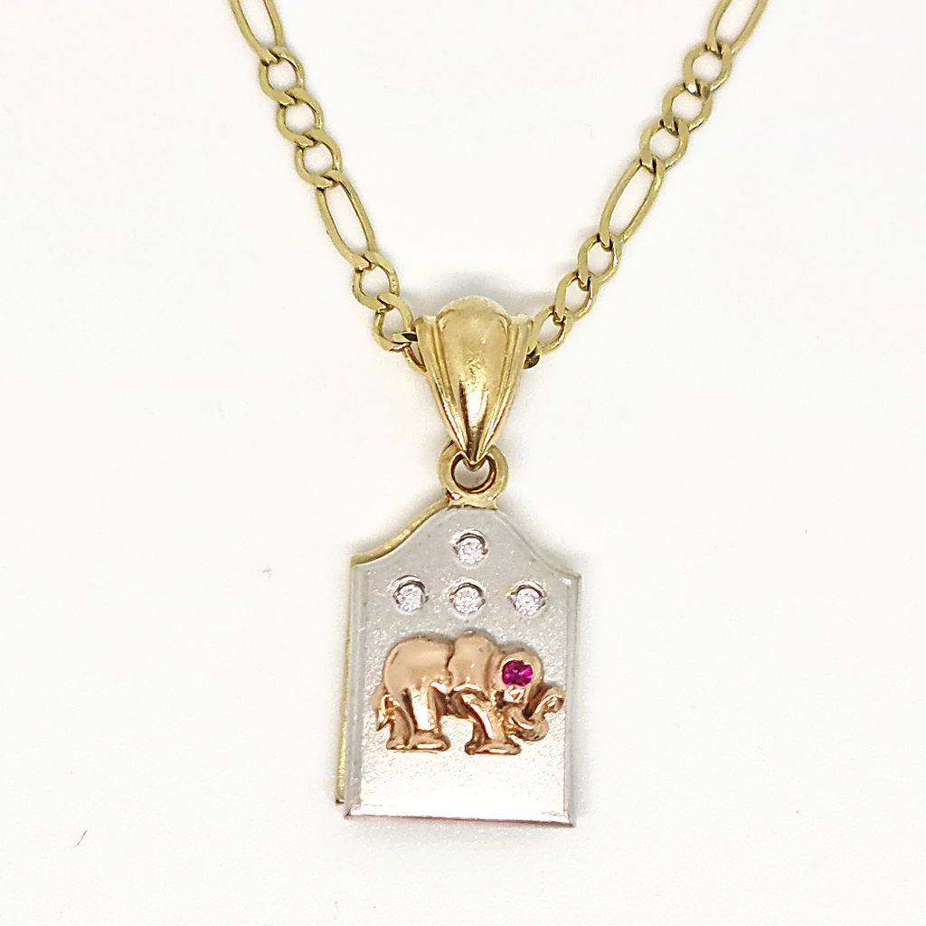 Dije XV Años Oro Florentino Doble 14k
