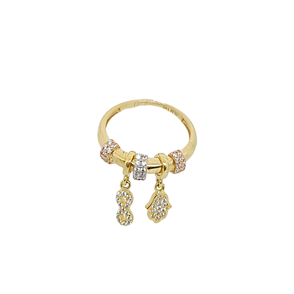 Anillo Especial Dama Oro Florentino Pandora 14k
