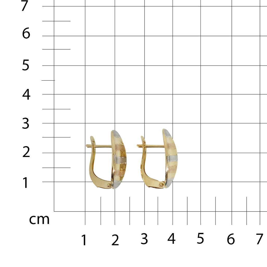 Arete Oro Florentino Ovalo 14k